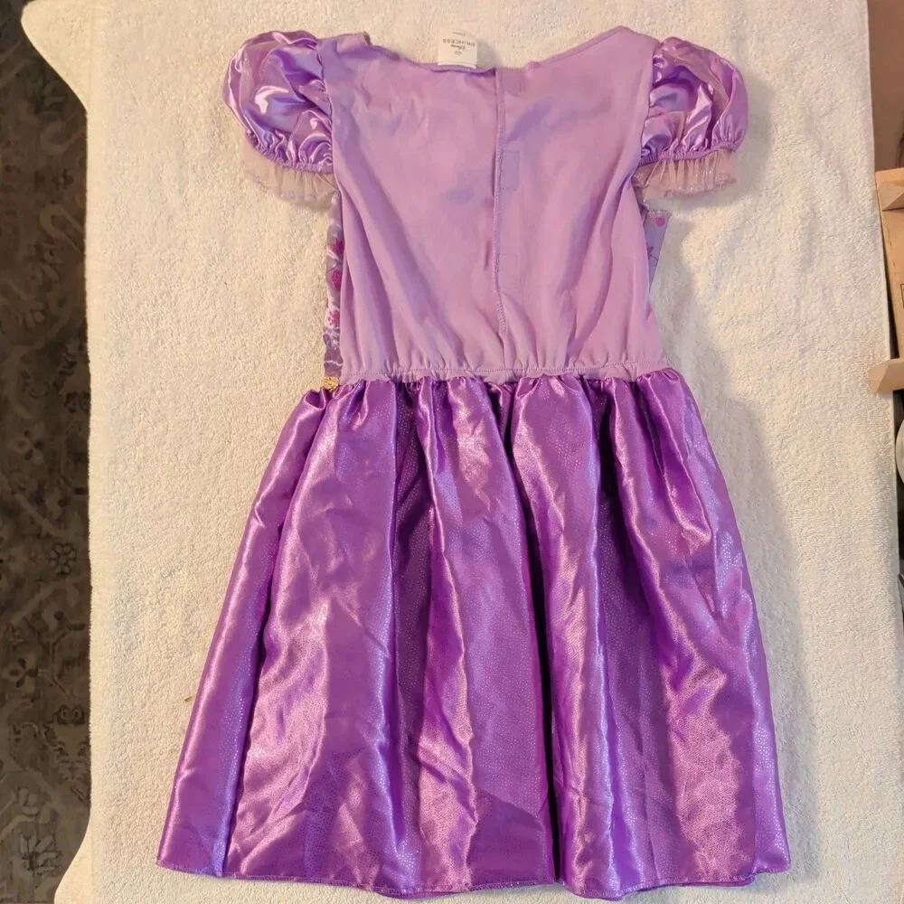 Disney Princess RAPUNZEL sparkling lavender purple fantasy DRESS size 4-6X NWT